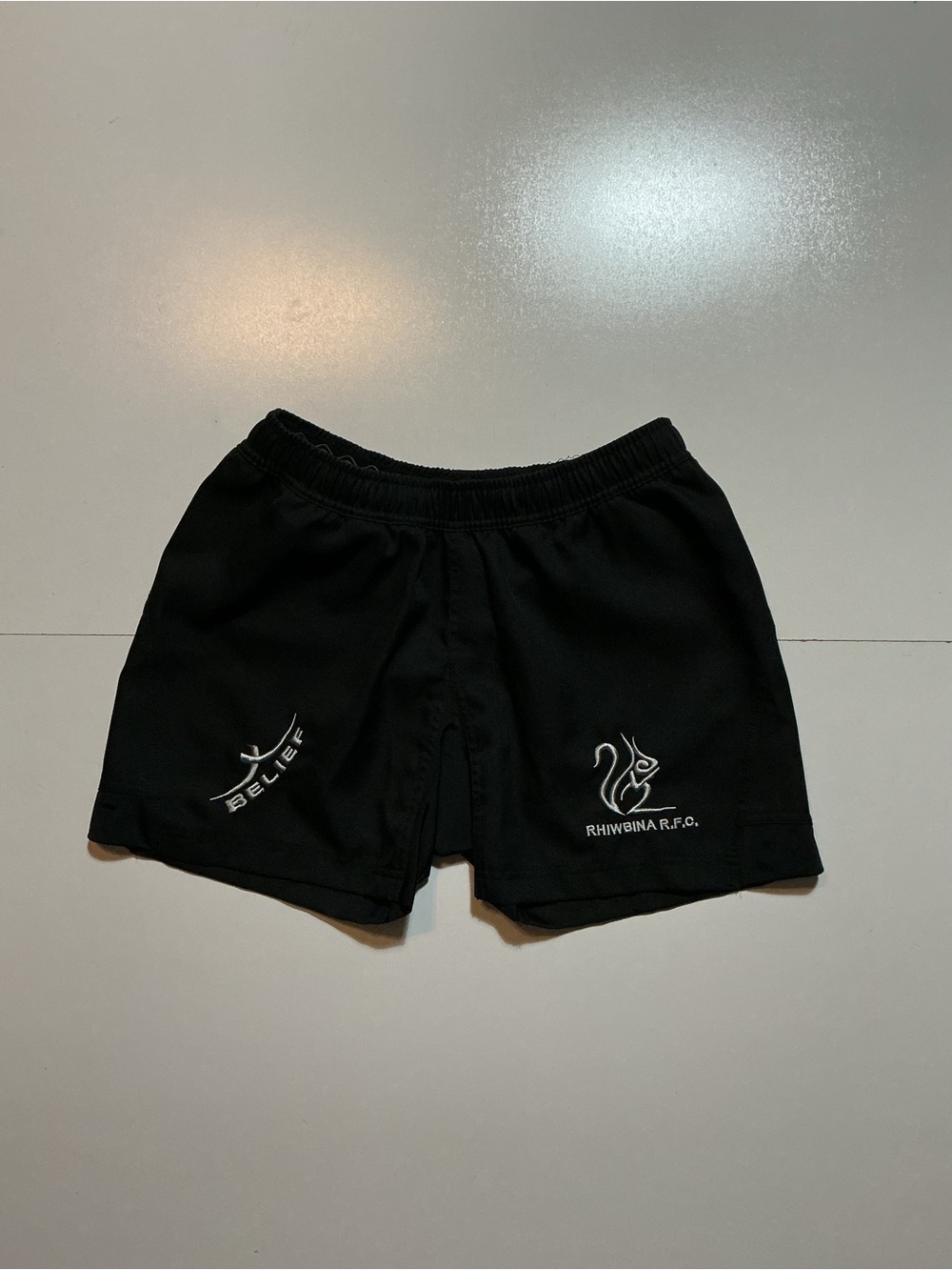 Belief Rhiwbina RFC Rugby Football Club The Squirrels Welsh Wales Black Shorts